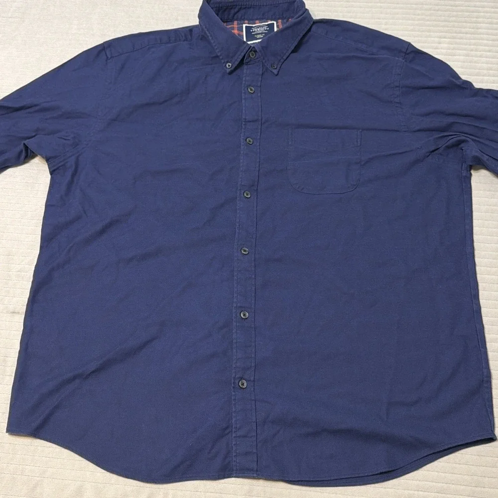 Charles Tyrwhitt Dress Shirt Non Iron classic Fit Heavy Cotton Men's Sz. 2XL